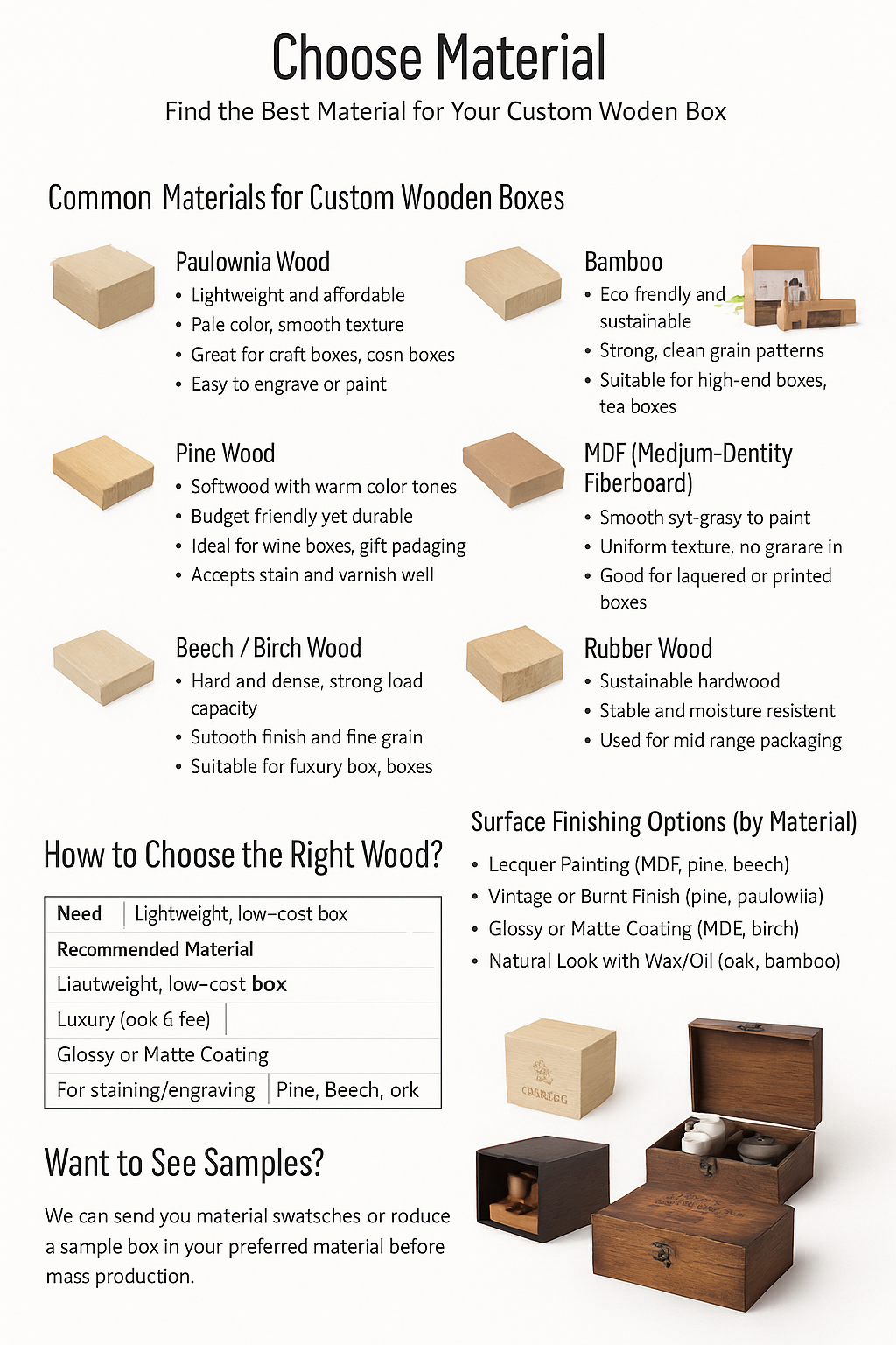 wooden material